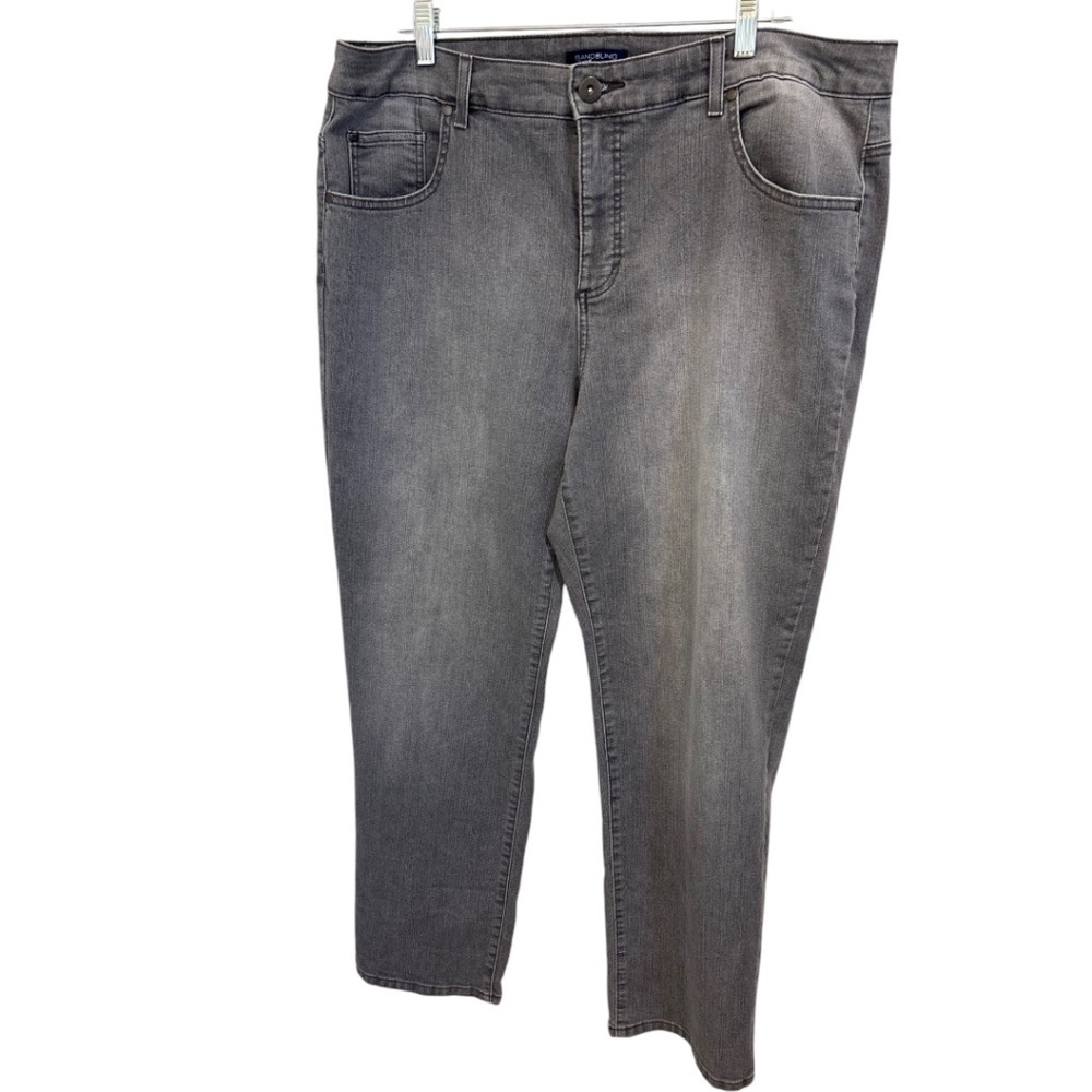 Bandolino Mandie Straight Leg Women's size 20W Gray Denim Jeans